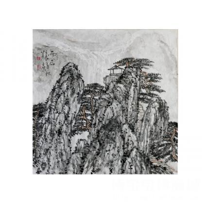 芦正蒙 雨后 类别: 国画山水作品